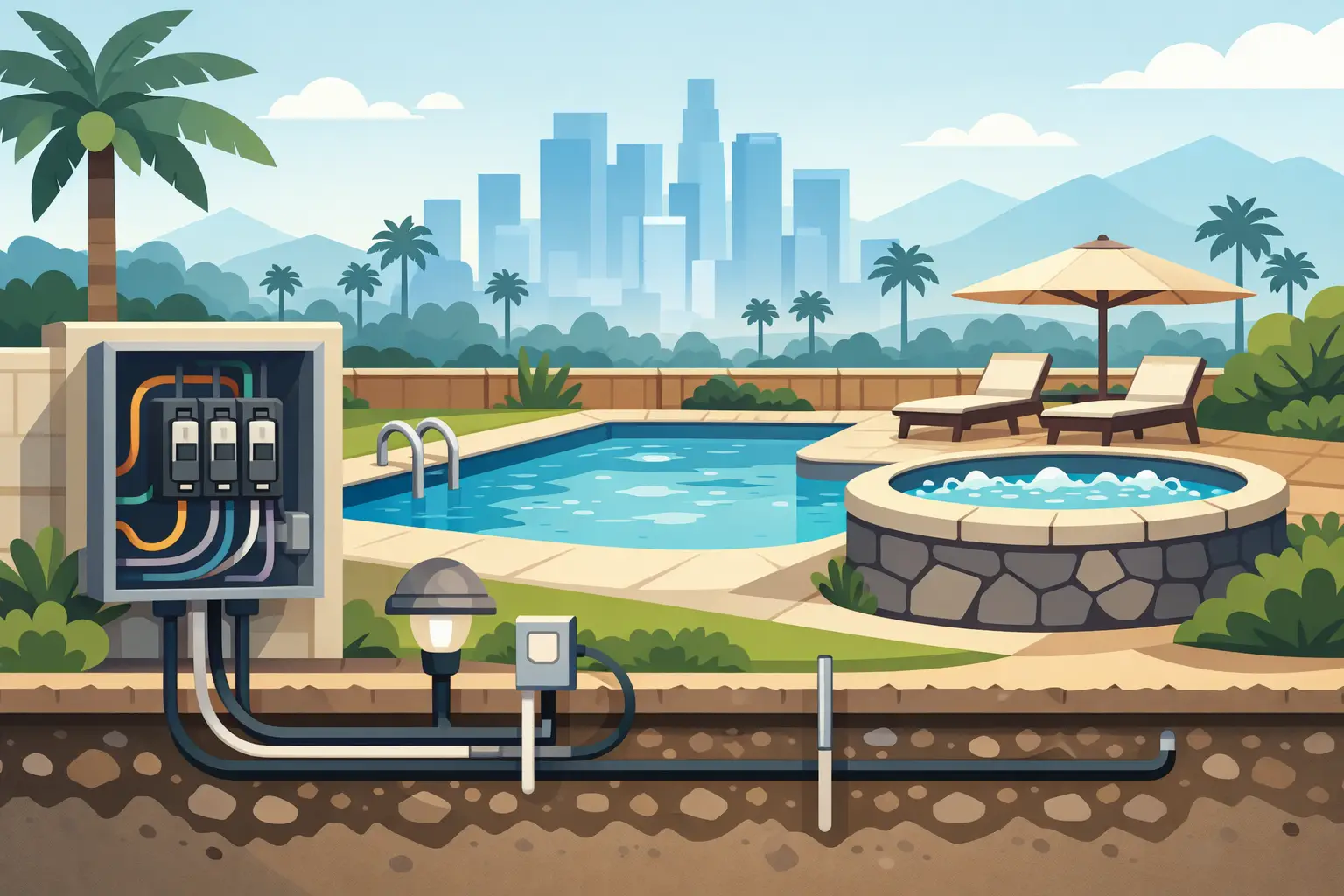 Pool and Spa Wiring for Safer Los Angeles Backyards
