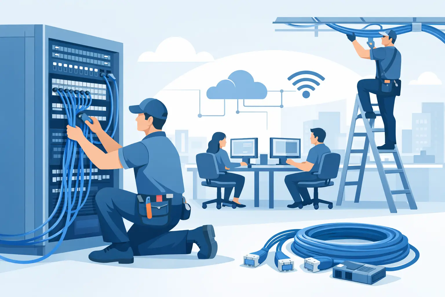 Data Cabling Installation for Office Networks