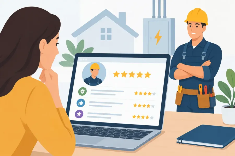 How to Read Electrician Service Ratings Before You Hire