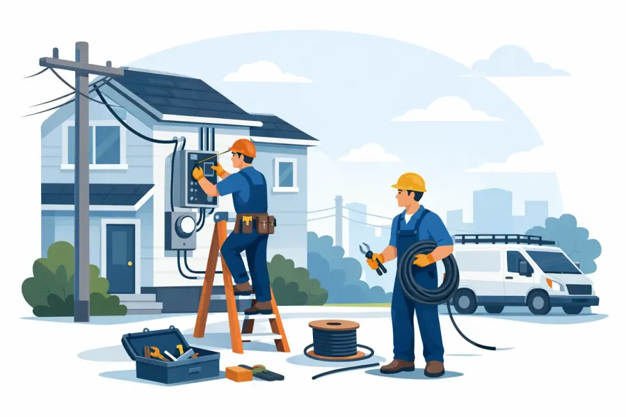 Residential Electrical Service Installation