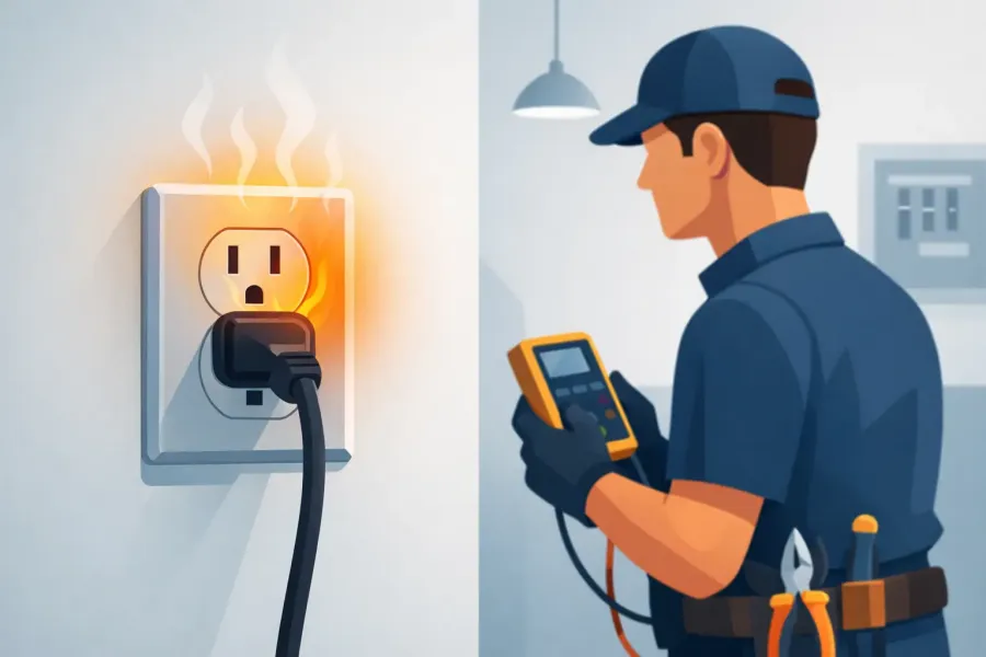 Why Do Outlets Feel Warm? When to Call an Electrician